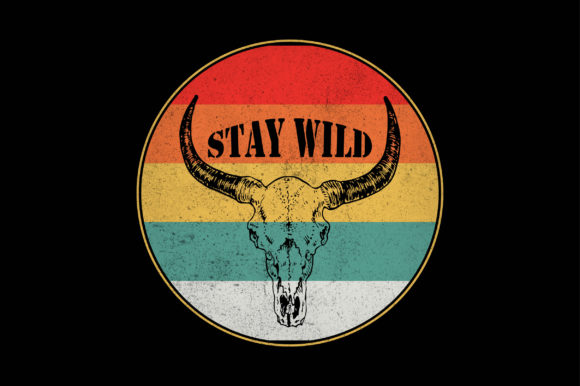 Bull Skull Sublimation SVG T-Shirt Graphics