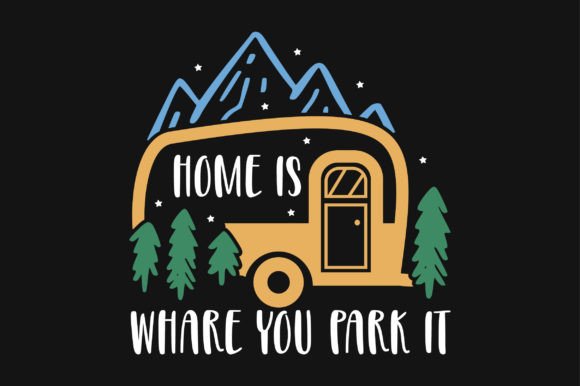 Camping SVG Vector T-shirt Design for Graphics and Crafts