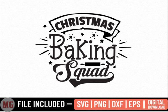Christmas Baking Squad SVG Graphics for Crafts