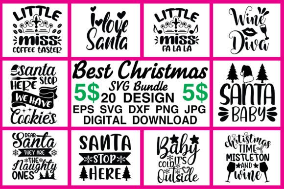 Christmas SVG Bundle Graphics for Crafts & Handmade