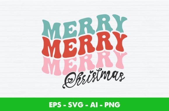 Merry Christmas SVG T-Shirt Design Graphics Crafts