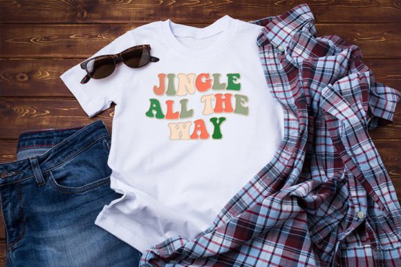 Retro Christmas Svg Design. Jingle All