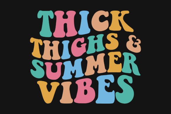 Summer Retro Wavy SVG Vector T-shirt for Web Graphics and Crafts